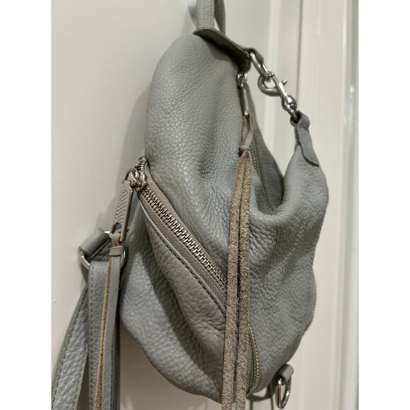 Rebecca Minkoff Julian Tassels Gray Leather Backpack main image 8